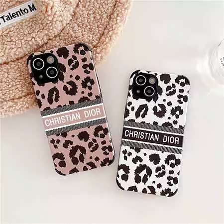 ディオール 風 iphone17 ケース ヒョウ 柄