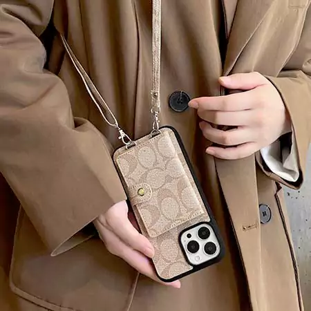 Coach アイフォン 17 カバー 皮製