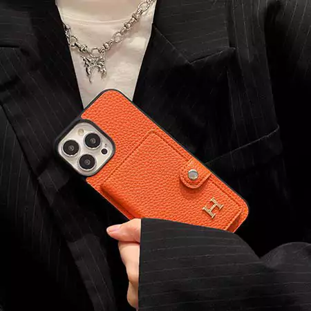 Hermès風 iPhone17 レザーケース