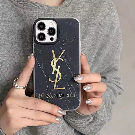 YSL iPhone17 ケース 大理石柄