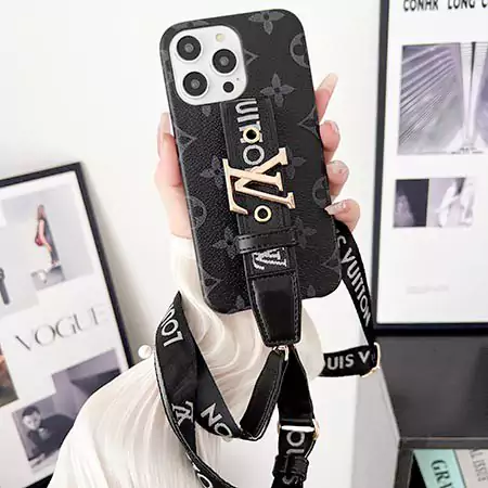 LV ベルト付き iPhone17 ケース 落下防止