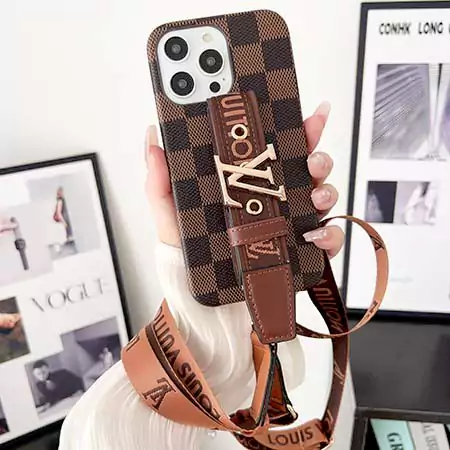 LV ベルト付き iPhone17 ケース 落下防止