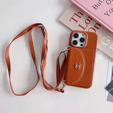 Chanel iPhone17 ケース 斜めがけ 落下防止