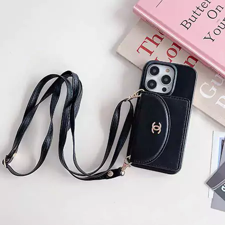 Chanel iPhone17 ケース 斜めがけ 落下防止