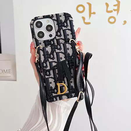 ディオール iPhone17 布製 ショルダー ケース