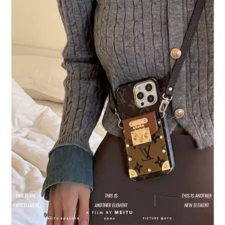 LV iPhone17 ケース 肩掛け 斜め掛け 縦型