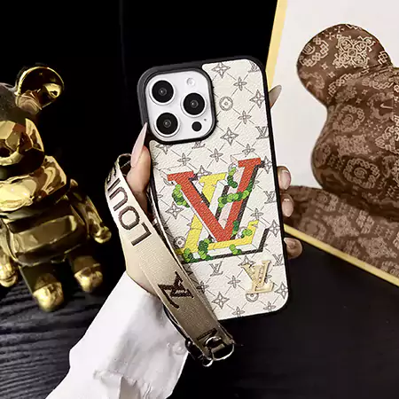 LV iPhone 17 PUレザーケース ストラップ付き