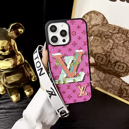 LV iPhone 17 PUレザーケース ストラップ付き