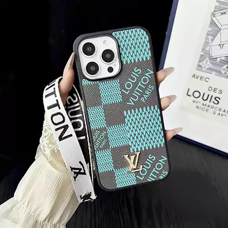 ルイヴィトン iPhone 17 Pro Max カラフル プリント レザー ケース ストラップ付き