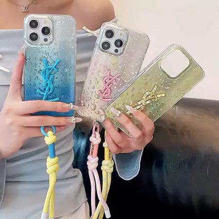 イヴサンローラン iphone17 ケース 水滴 グラデーション