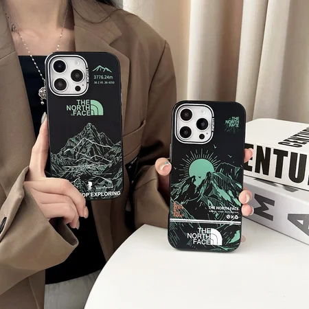 The North Face iPhone17 Proケース レザー調 耐衝撃