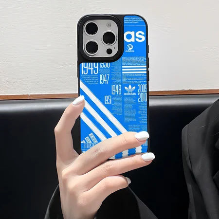 アディダス iPhone17 Pro ケース ブルー