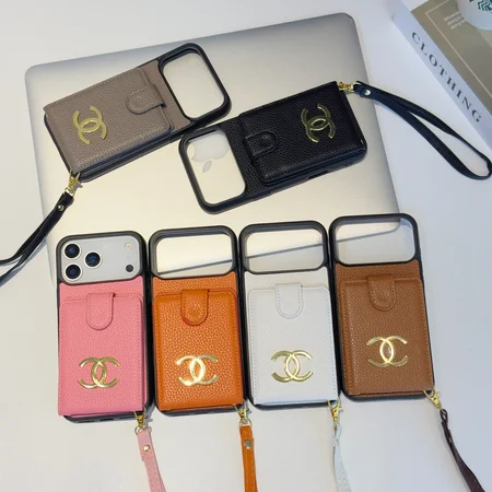 chanel iphone17 ケース 女性 ストラップ付き 落下防止