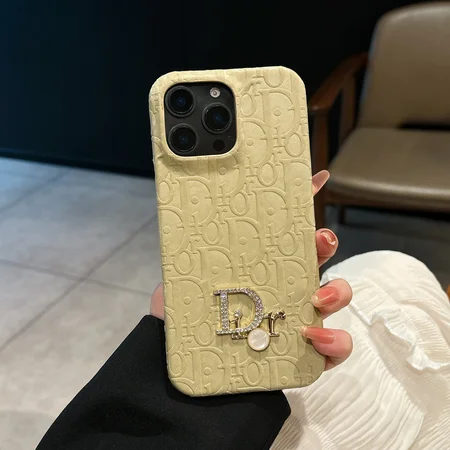 ディオール iPhone17 Air ケース レザー 型押しロゴ