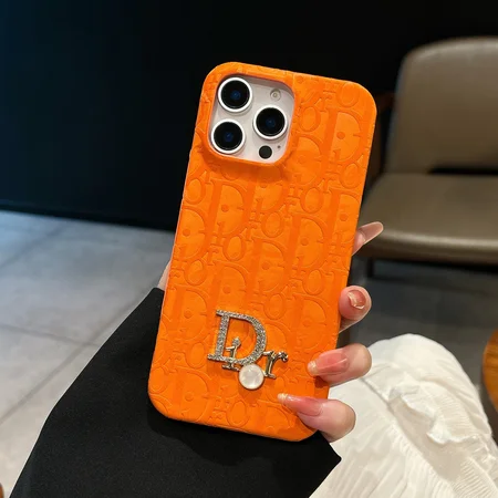 ディオール iPhone17 Air ケース レザー 型押しロゴ