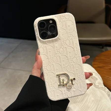 ディオール iPhone17 Air ケース レザー 型押しロゴ