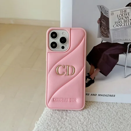 ディオール iPhone17pro ケース ソフトレザー
