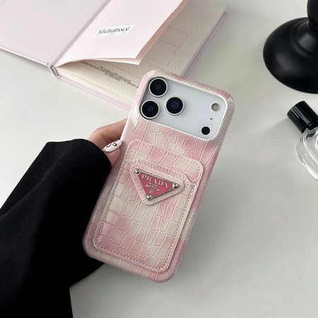 プラダ iPhone17 ケース ワニ柄 レザー
