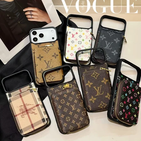 LV iPhone17pro ケース 背面ファスナーポケット