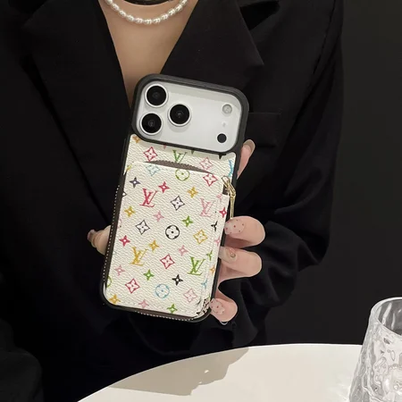 LV iPhone17pro ケース 背面ファスナーポケット